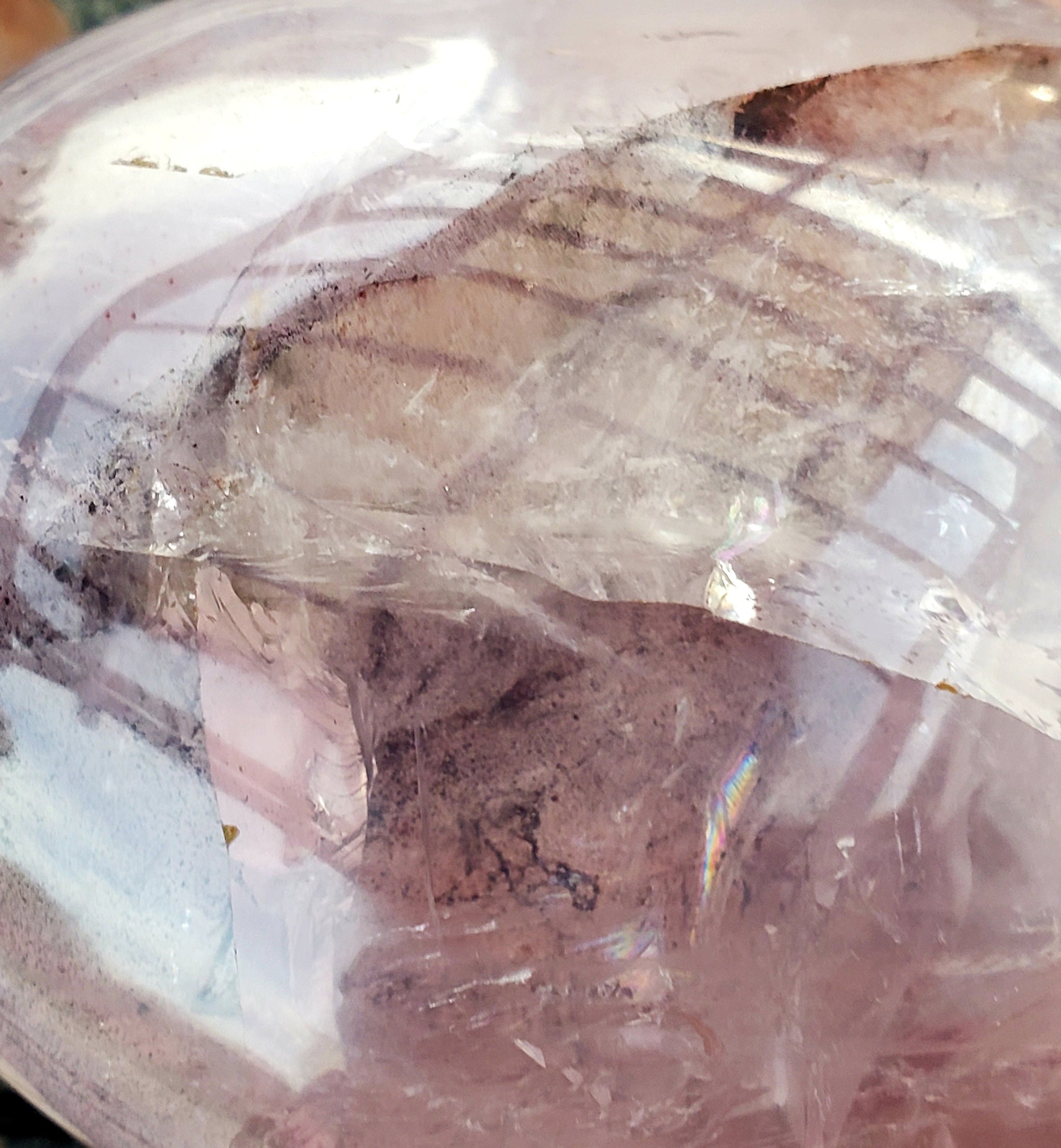 Fire Quartz Crystal Heart, Crystal Heart, Crystals, gift