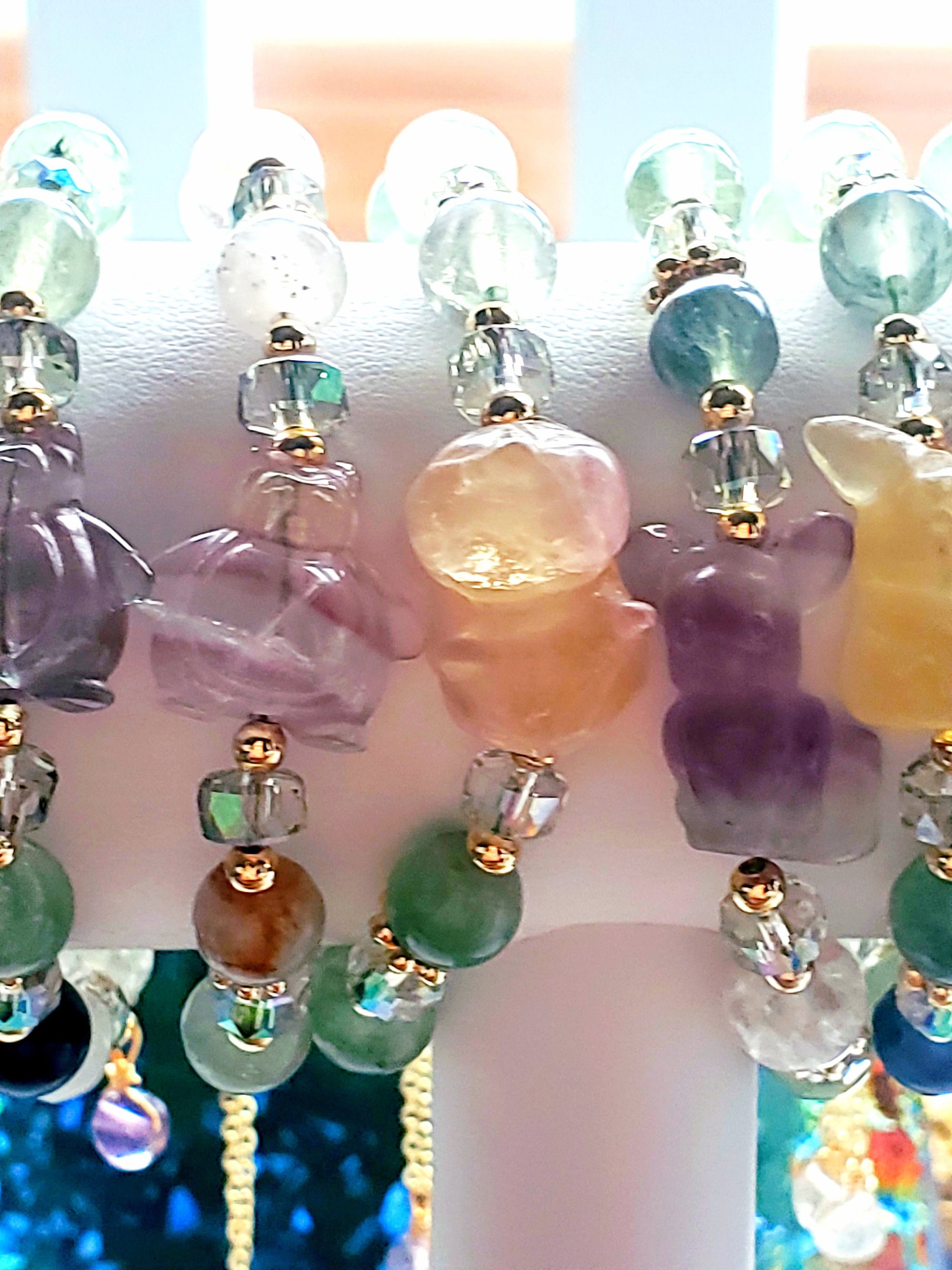 Pokémon Bracelets, Handmade Fluorite Adjustable Pokémon Bracelet, Gift for Her