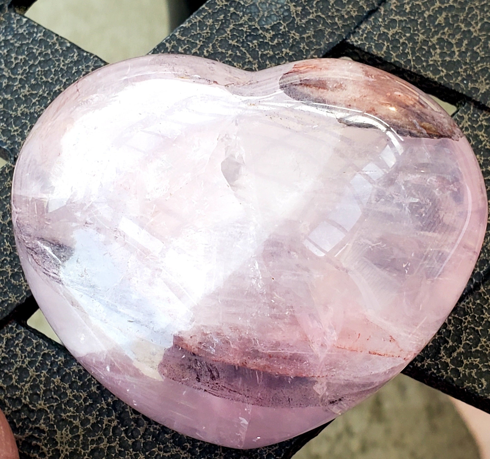 Fire Quartz Crystal Heart, Crystal Heart, Crystals, gift