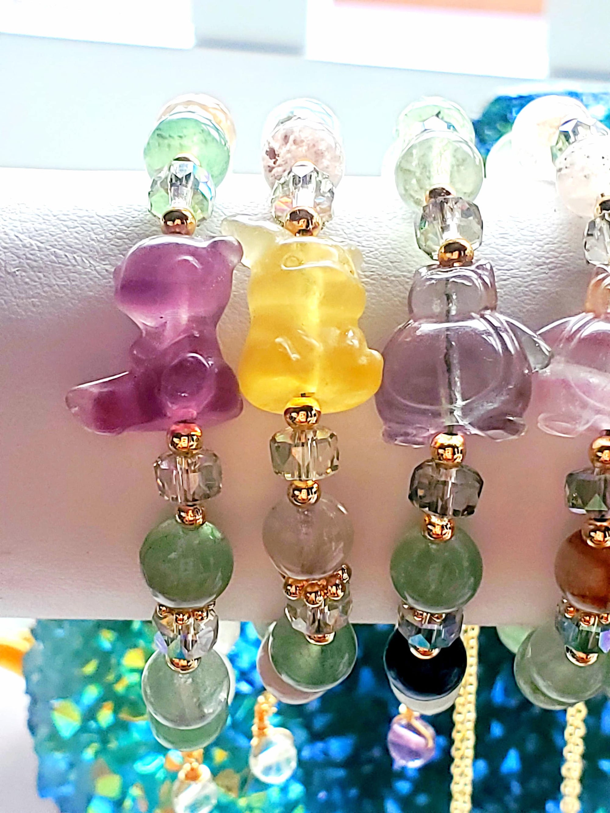 Pokémon Bracelets, Handmade Fluorite Adjustable Pokémon Bracelet, Gift for Her
