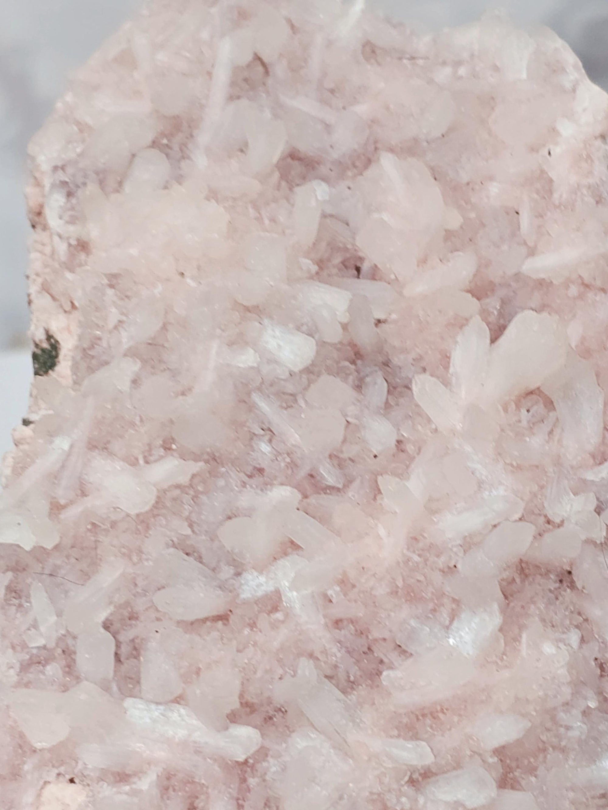 RARE Pink Sugar Apophyllite with Stillbite from India , Apophyllite, Crystal, Crystal