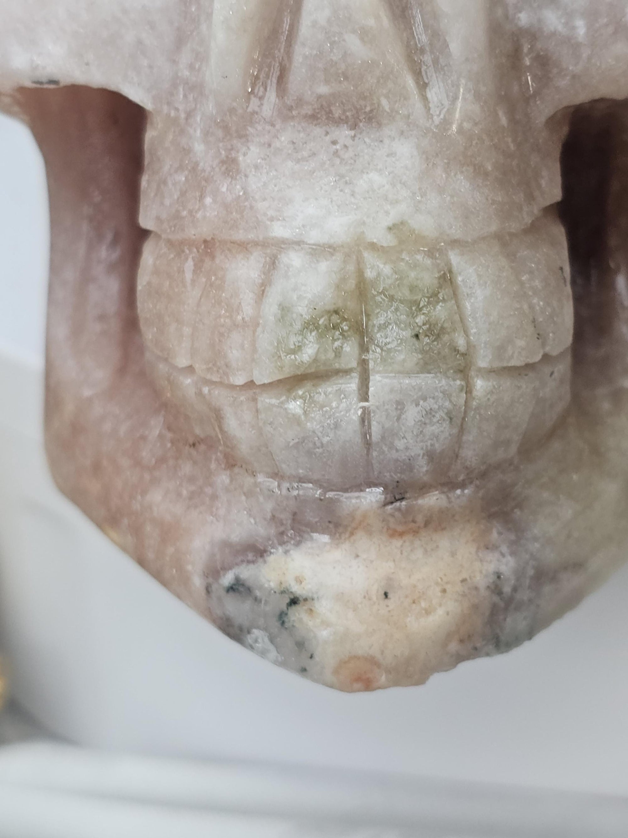 LG Pink Amethyst Skull, Druzy Skull , Crystal Art , Gift