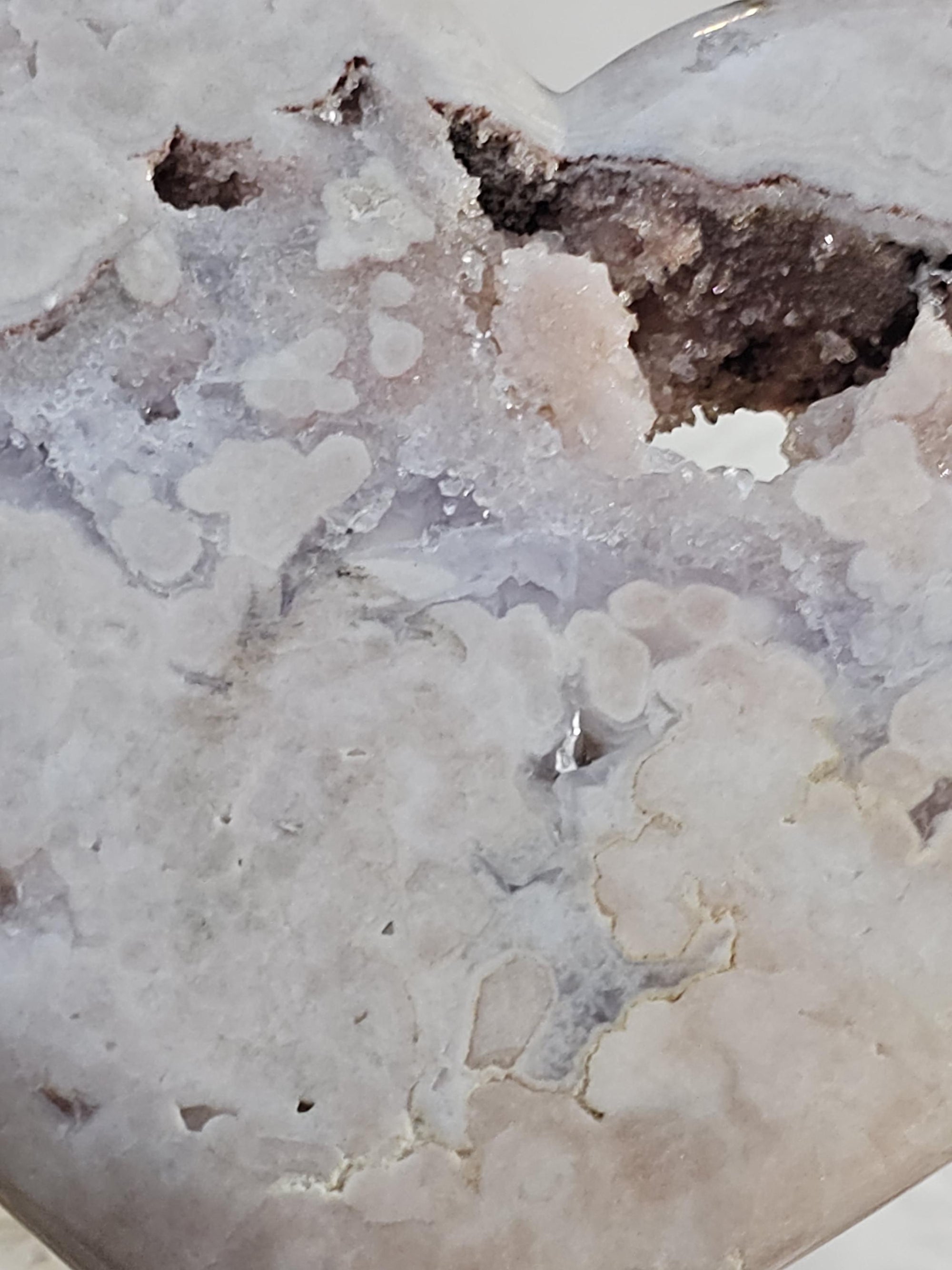 Brazilian Amethyst Druzy Heart, Pink Amethyst Druzy Hearts, Crystal Heart,Gift