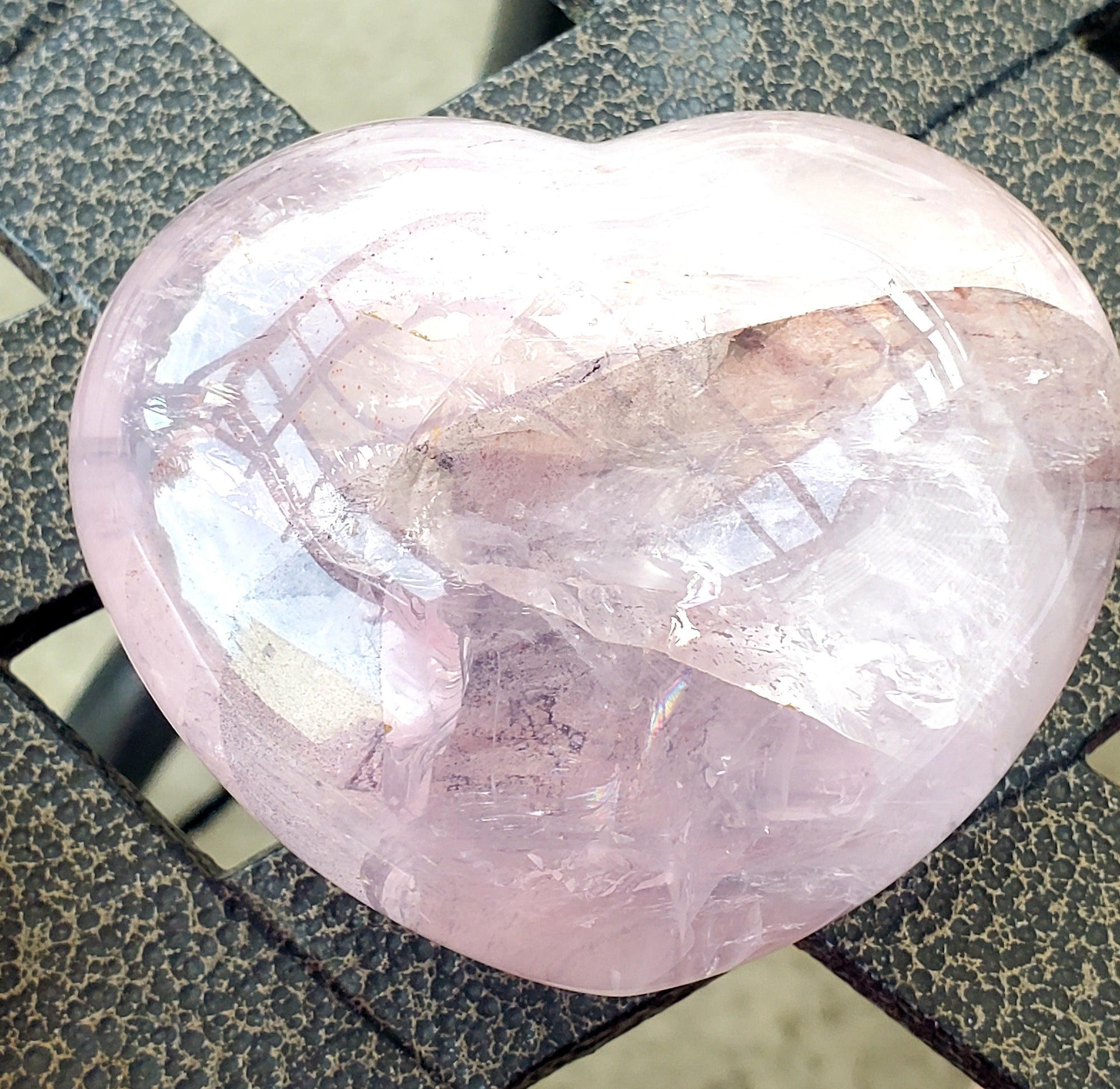 Fire Quartz Crystal Heart, Crystal Heart, Crystals, gift