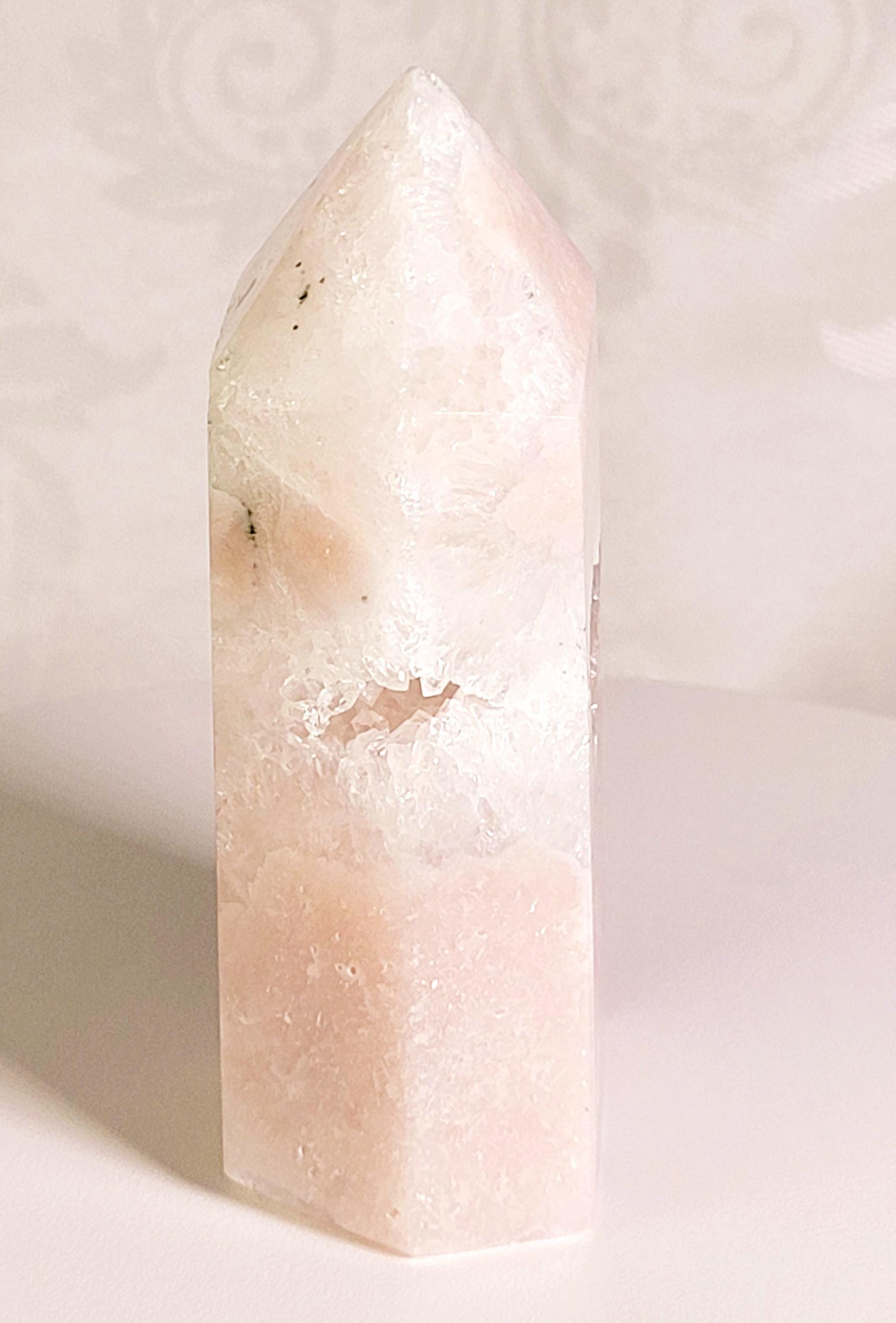 Pink Amethyst Tower, Druzy Tower, Crystal Tower ,Gift