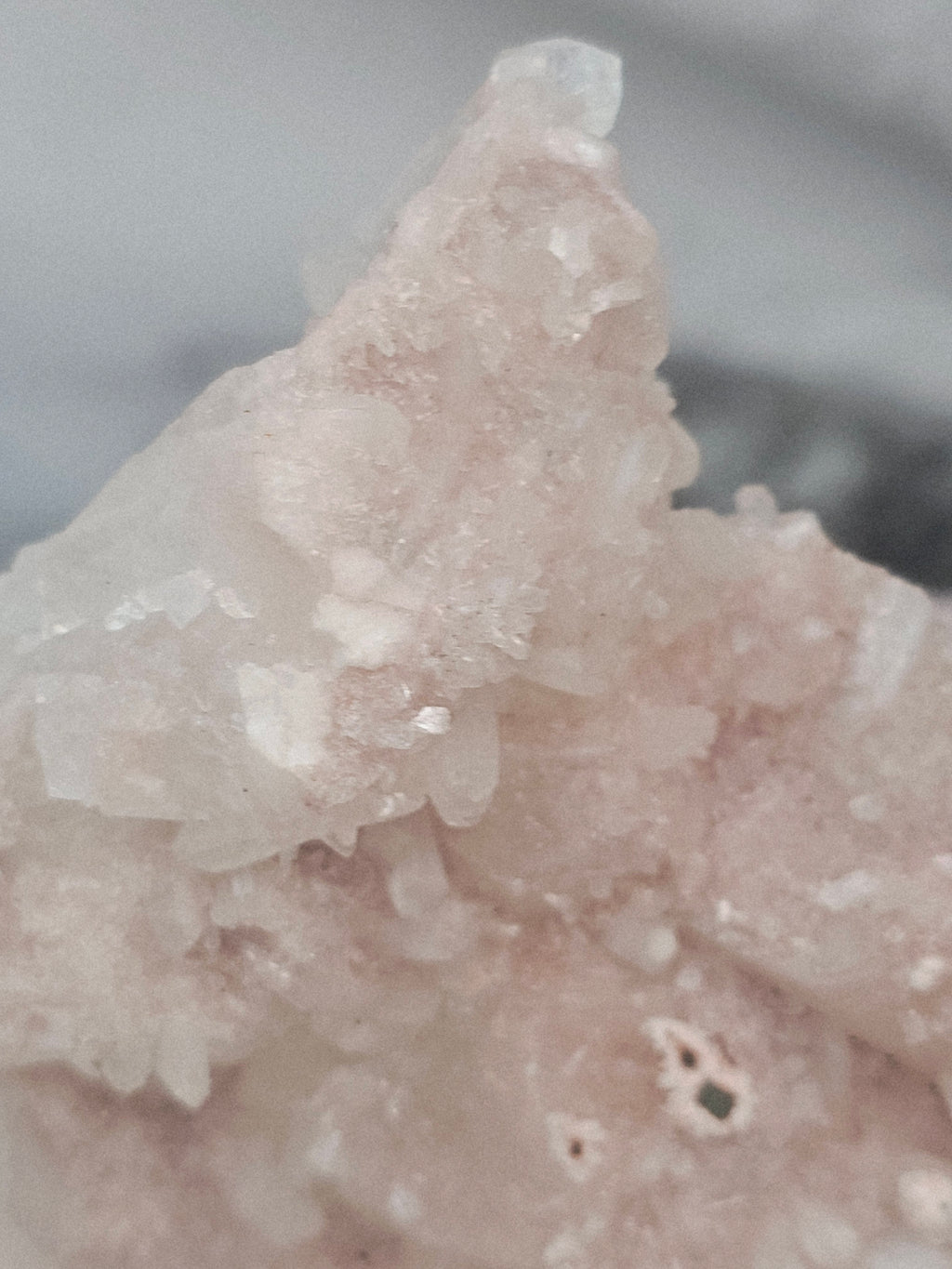 RARE Pink Sugar Apophyllite with Stillbite from India , Apophyllite, Crystal, Crystal