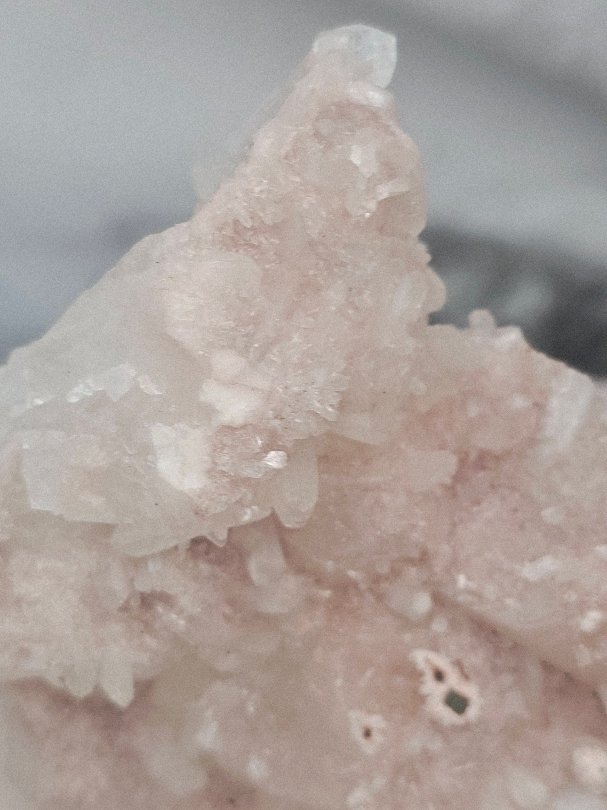 RARE Pink Sugar Apophyllite with Stillbite from India , Apophyllite, Crystal, Crystal