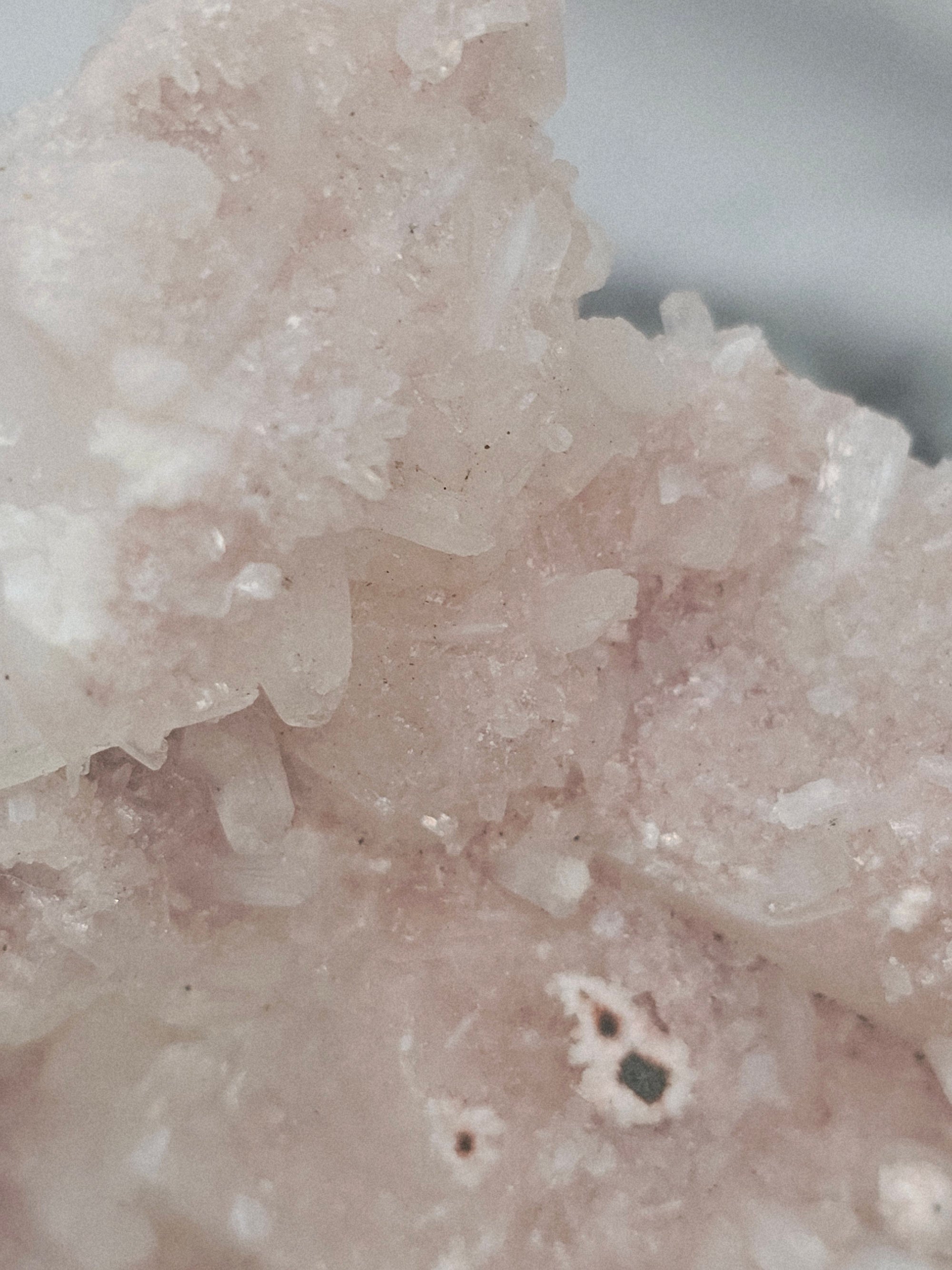 RARE Pink Sugar Apophyllite with Stillbite from India , Apophyllite, Crystal, Crystal