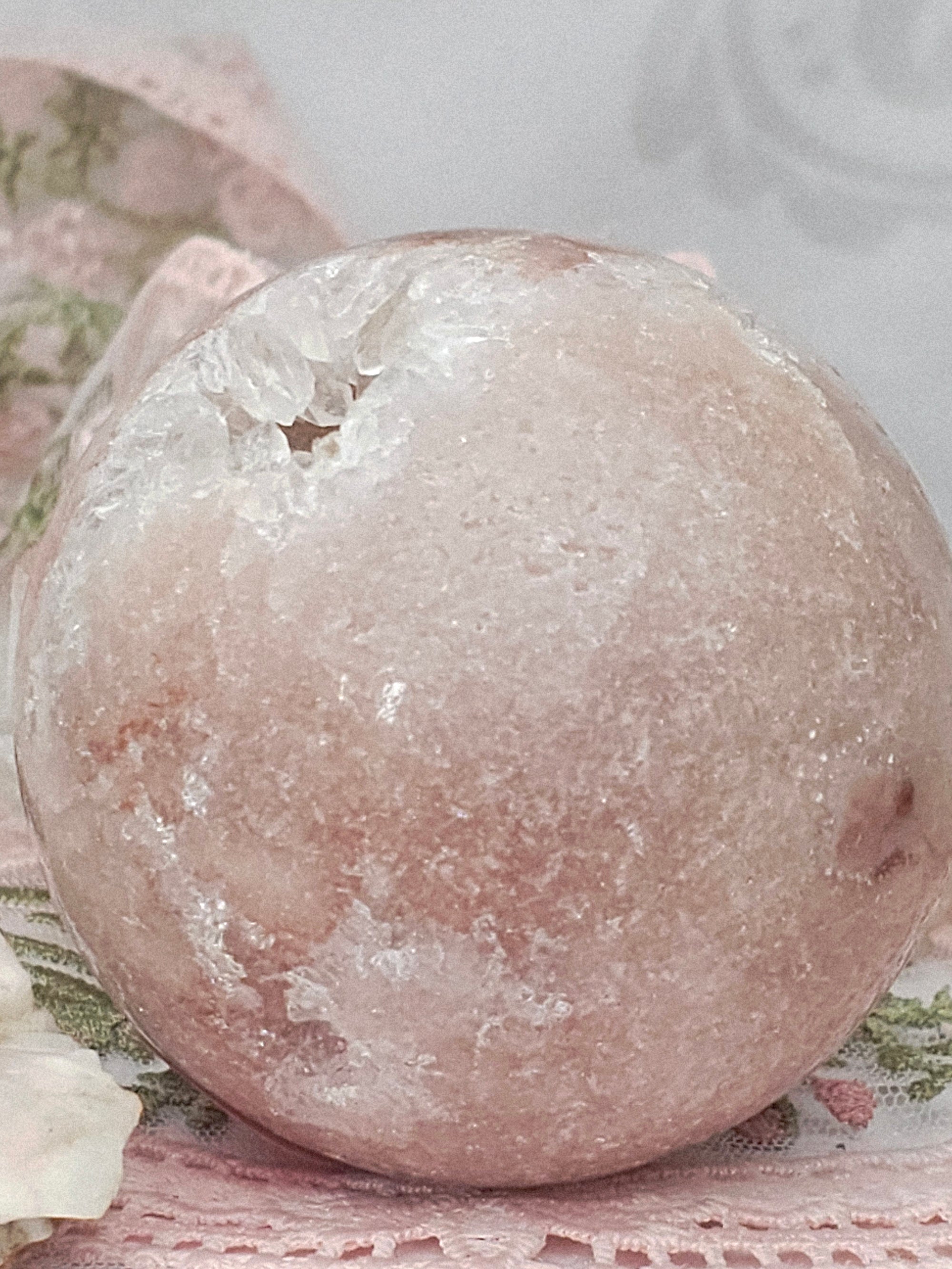 Brazilian Pink Amethyst Druzy Sphere, Pink Amethyst, Crystal Sphere, Crystal Ball, Gift