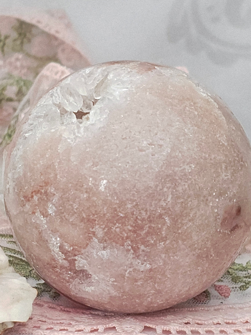 Brazilian Pink Amethyst Druzy Sphere, Pink Amethyst, Crystal Sphere, Crystal Ball, Gift