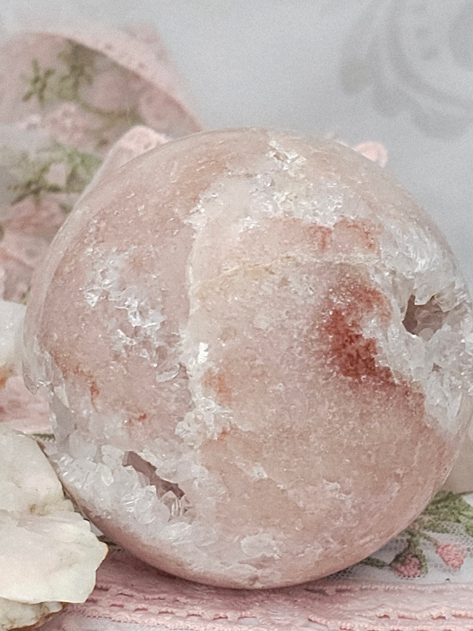 Brazilian Pink Amethyst Druzy Sphere, Pink Amethyst, Crystal Sphere, Crystal Ball, Gift