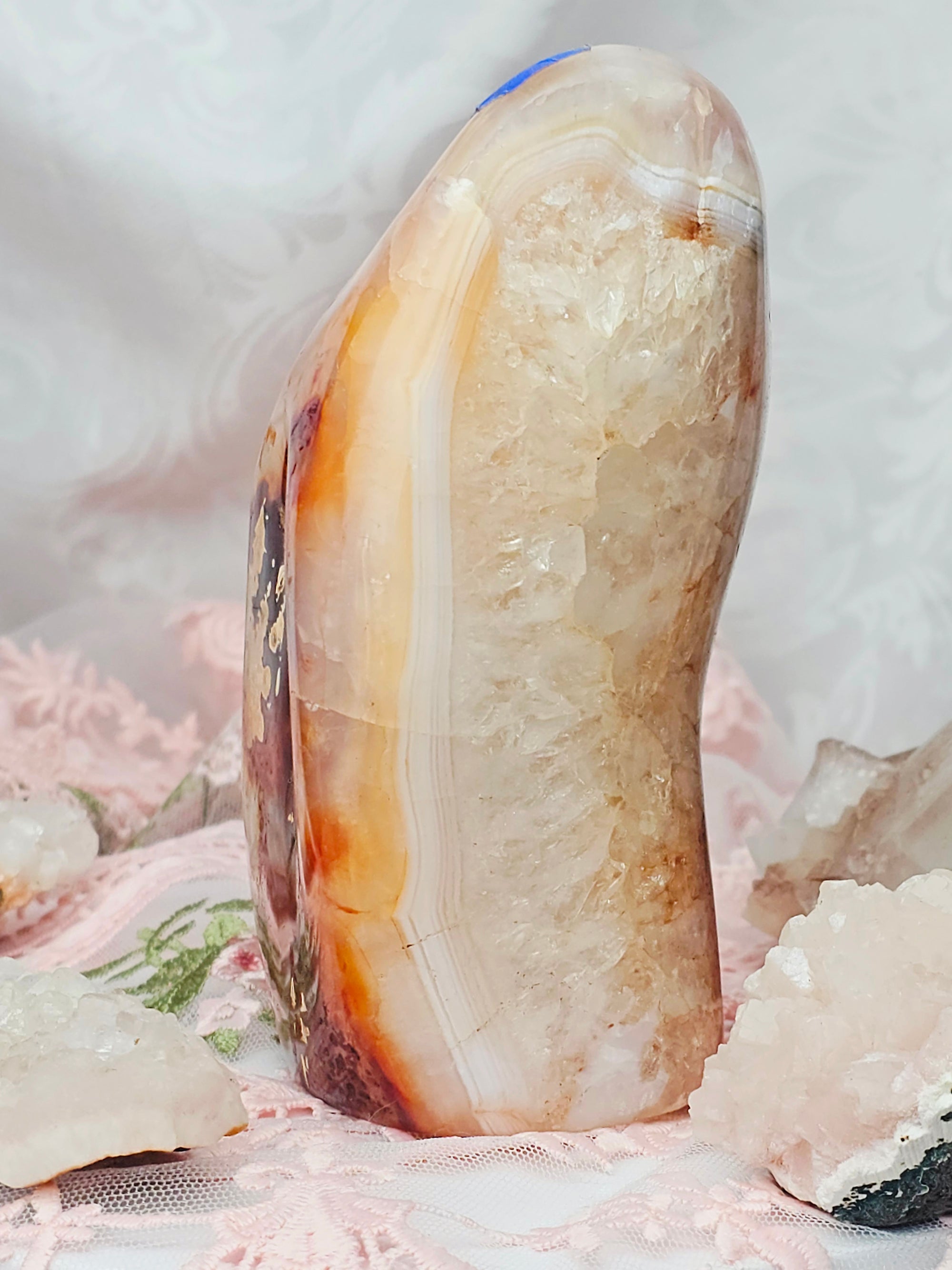 Carnelian Bolder, Carnelian Statement Piece, Statement Piece Crystal