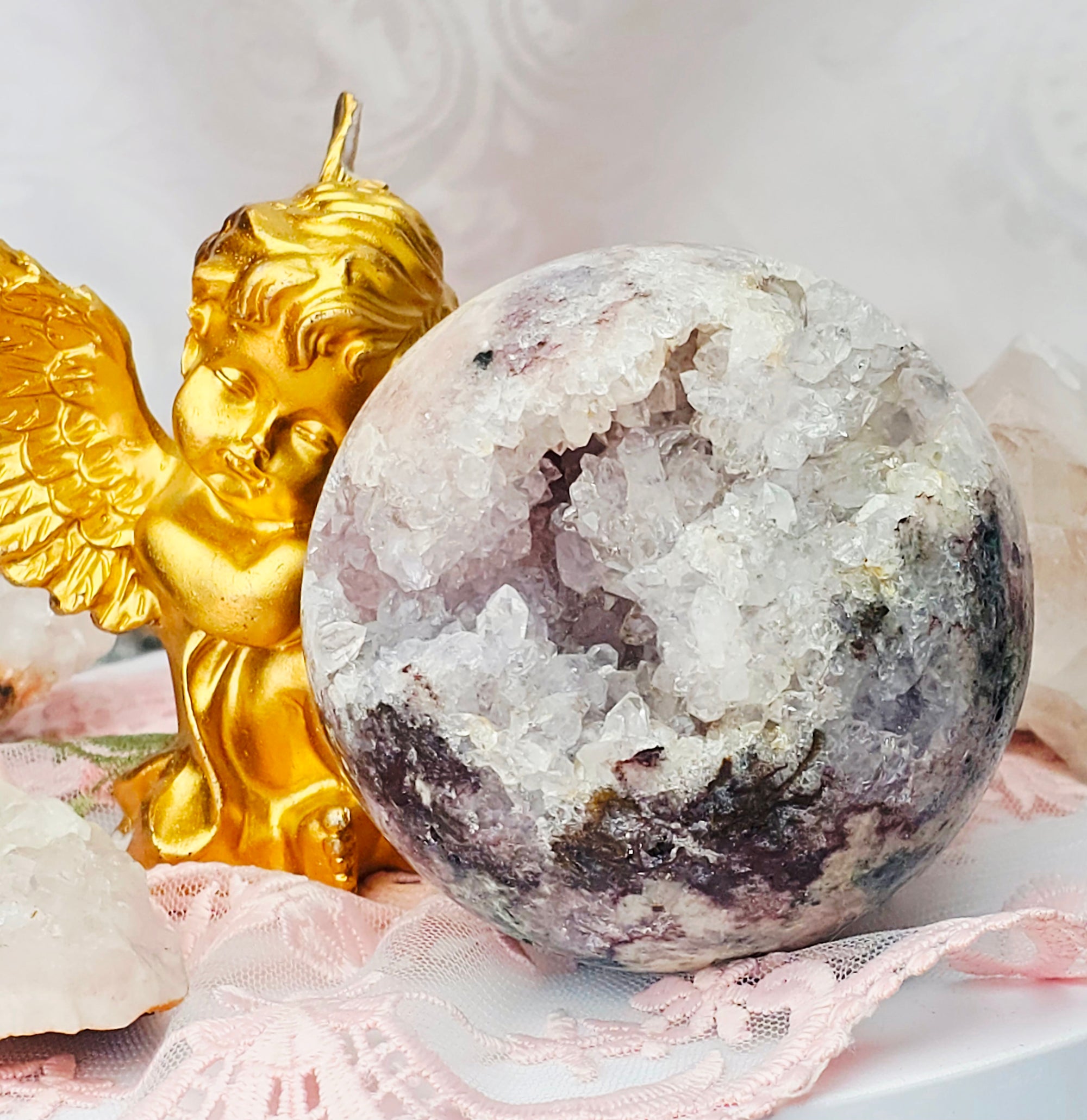 Pink Amethyst Sphere