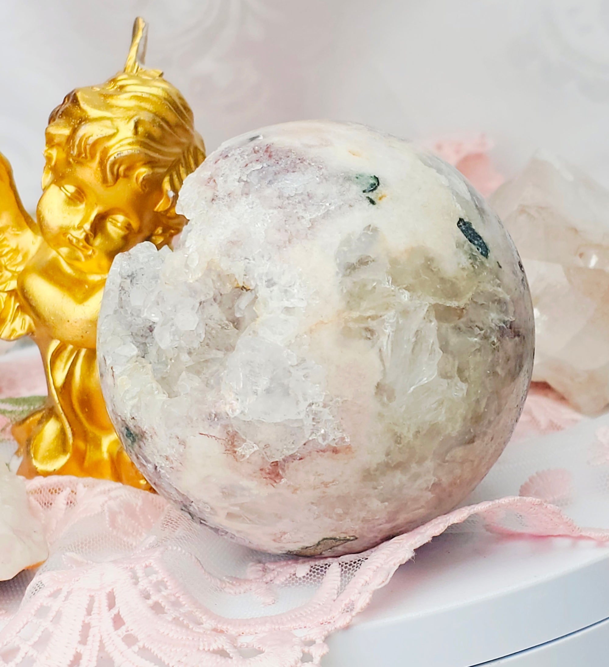 Pink Amethyst Sphere