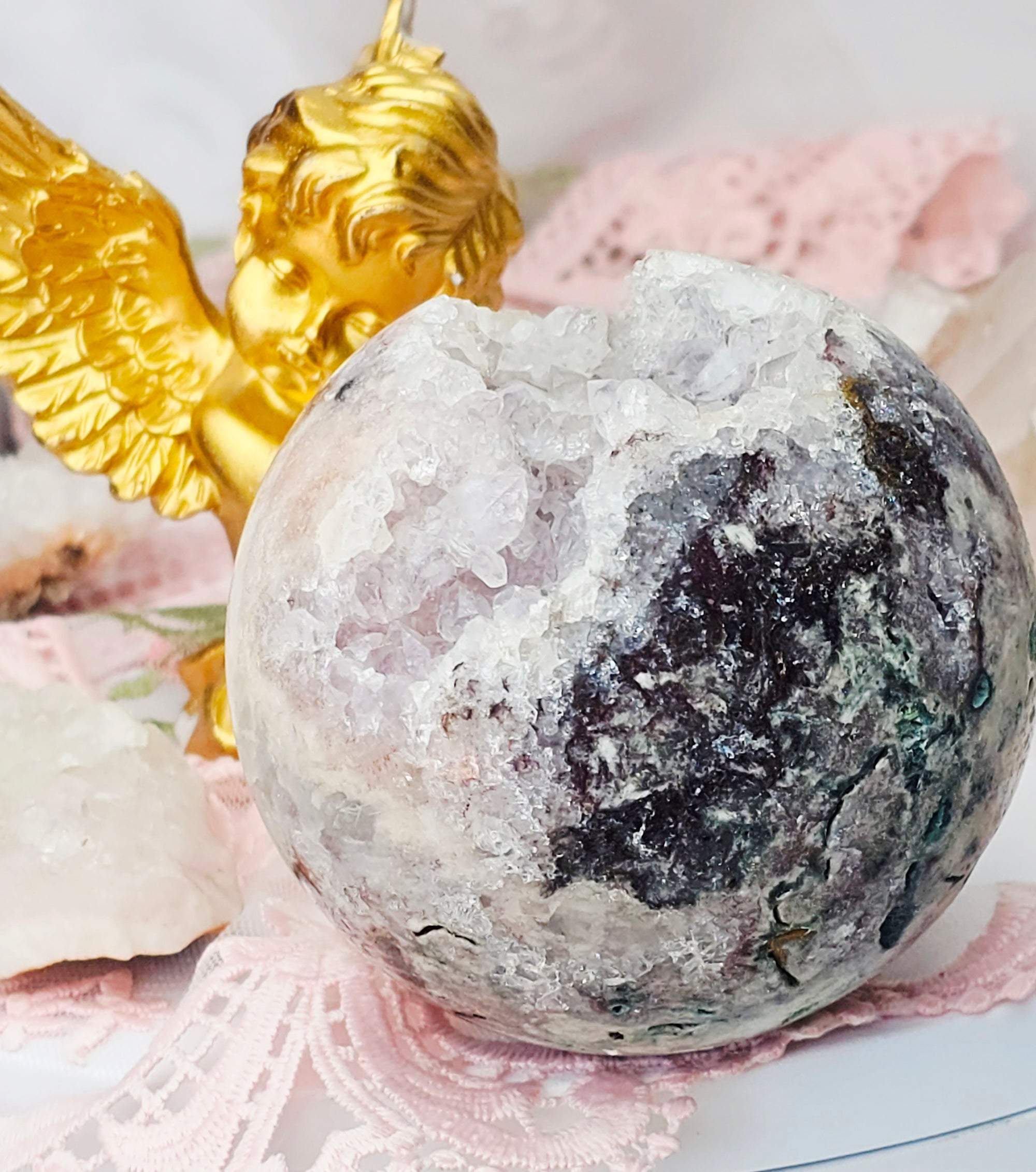 Pink Amethyst Sphere