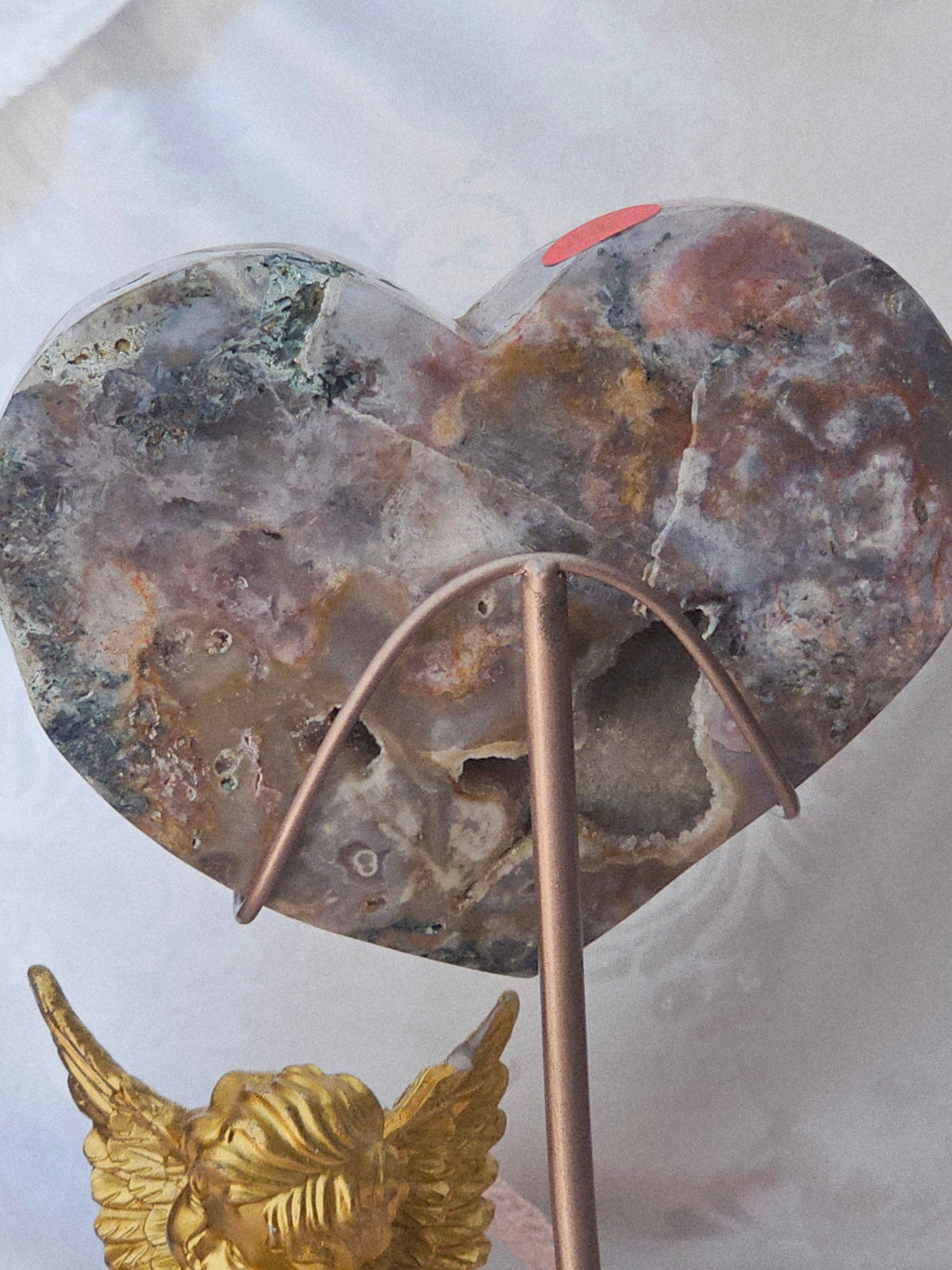 Brazilian Amethyst Druzy Heart, Pink Amethyst Druzy Hearts, Red Pink Amethyst, Crystal Heart,Gift