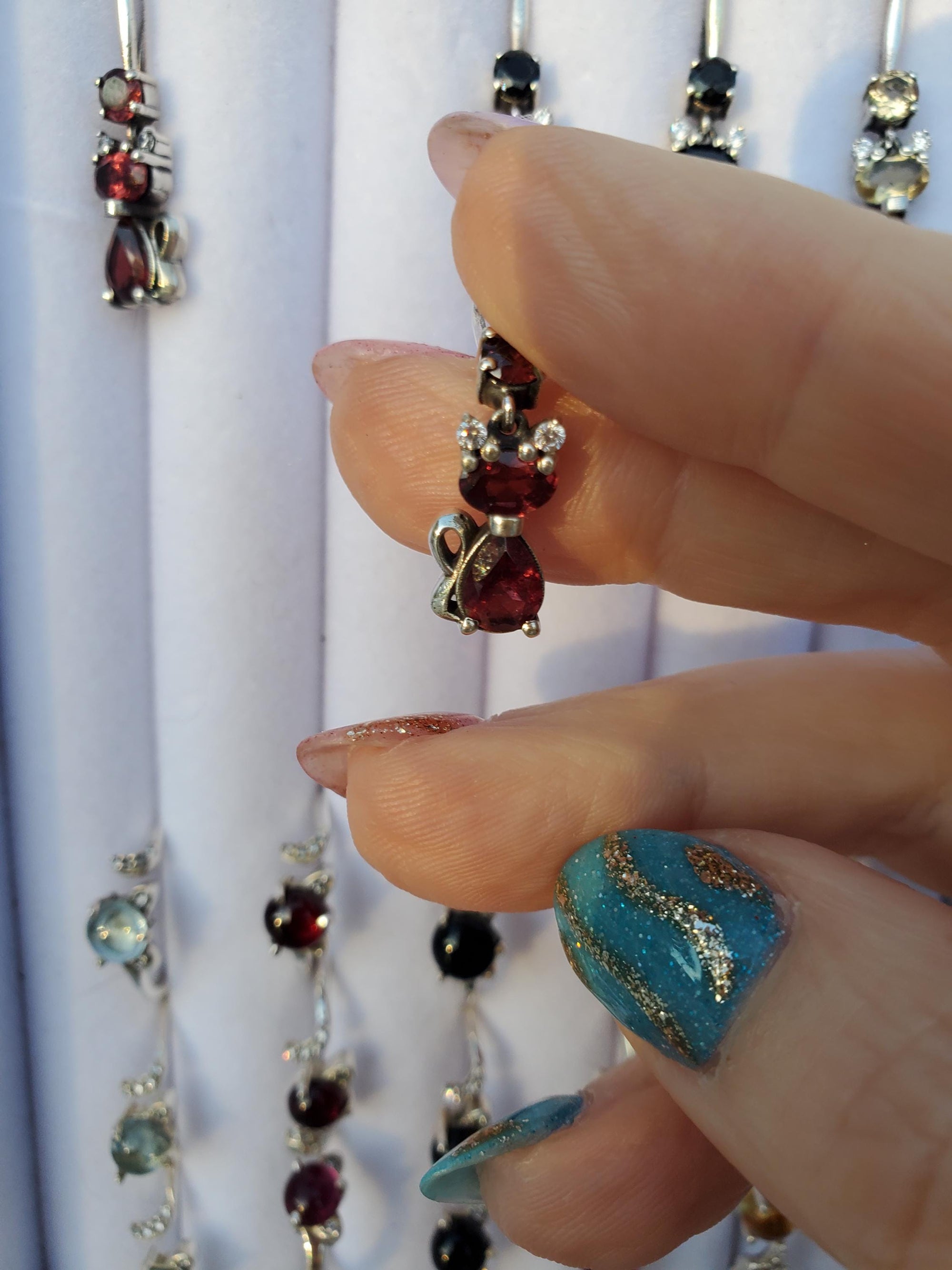 Cat Earrings, Crystal Earrings, Crystal Cat Earring, Cat, Earring