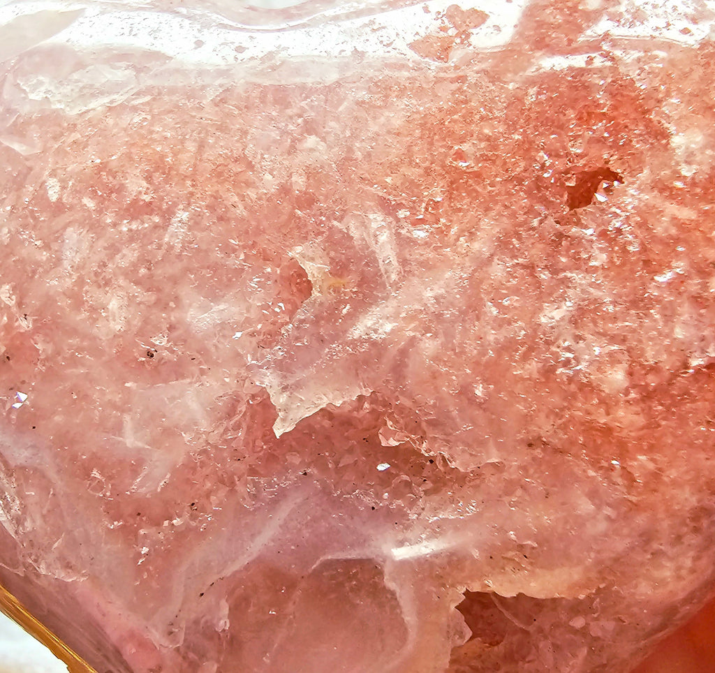 Brazilian Amethyst Druzy Heart, Pink Amethyst Druzy Hearts, Crystal Heart,Gift