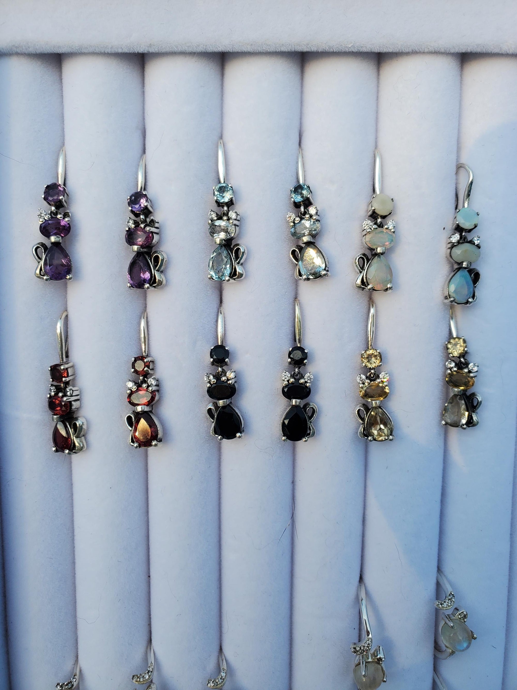 Cat Earrings, Crystal Earrings, Crystal Cat Earring, Cat, Earring