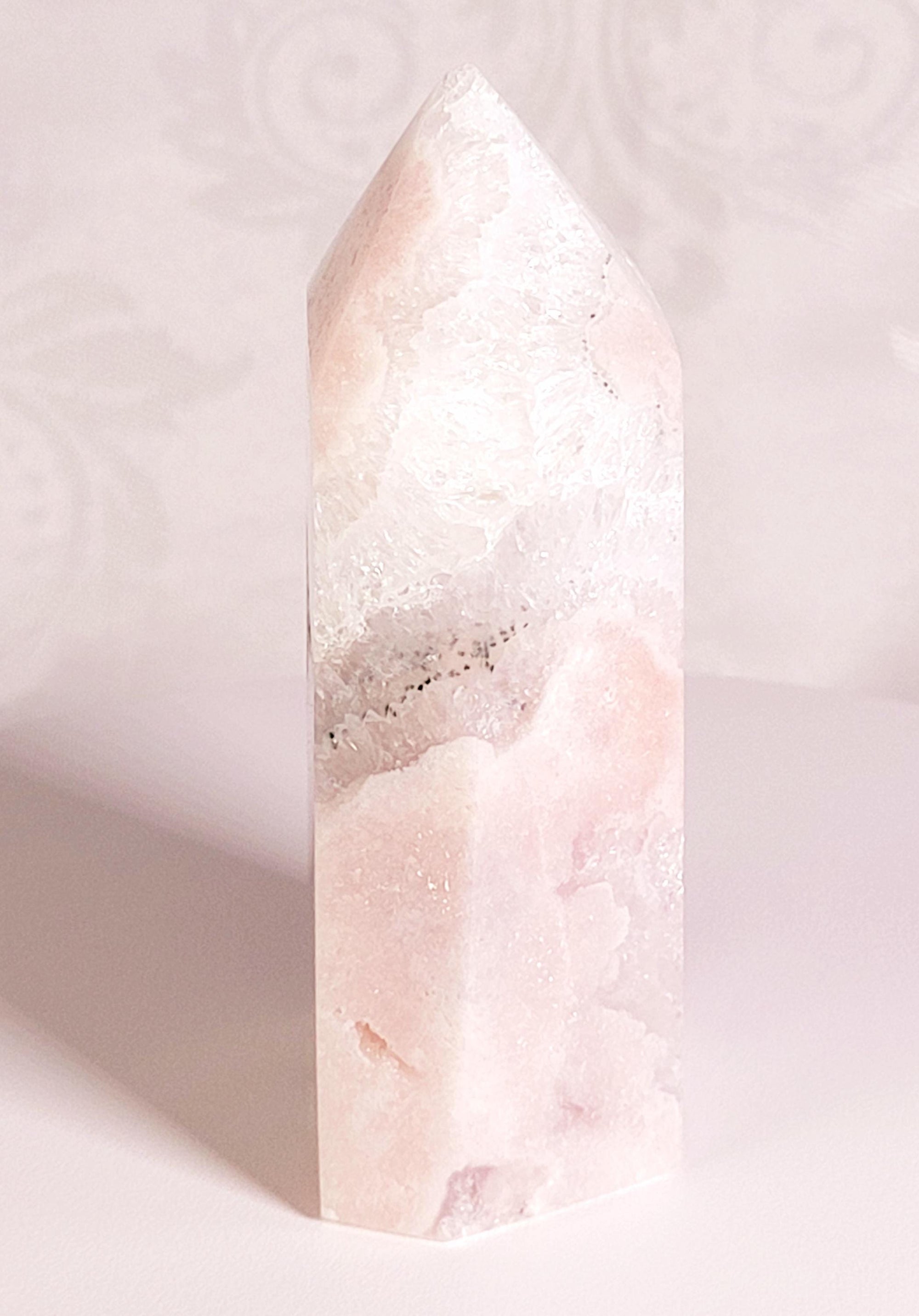 Pink Amethyst Tower, Druzy Tower, Crystal Tower ,Gift